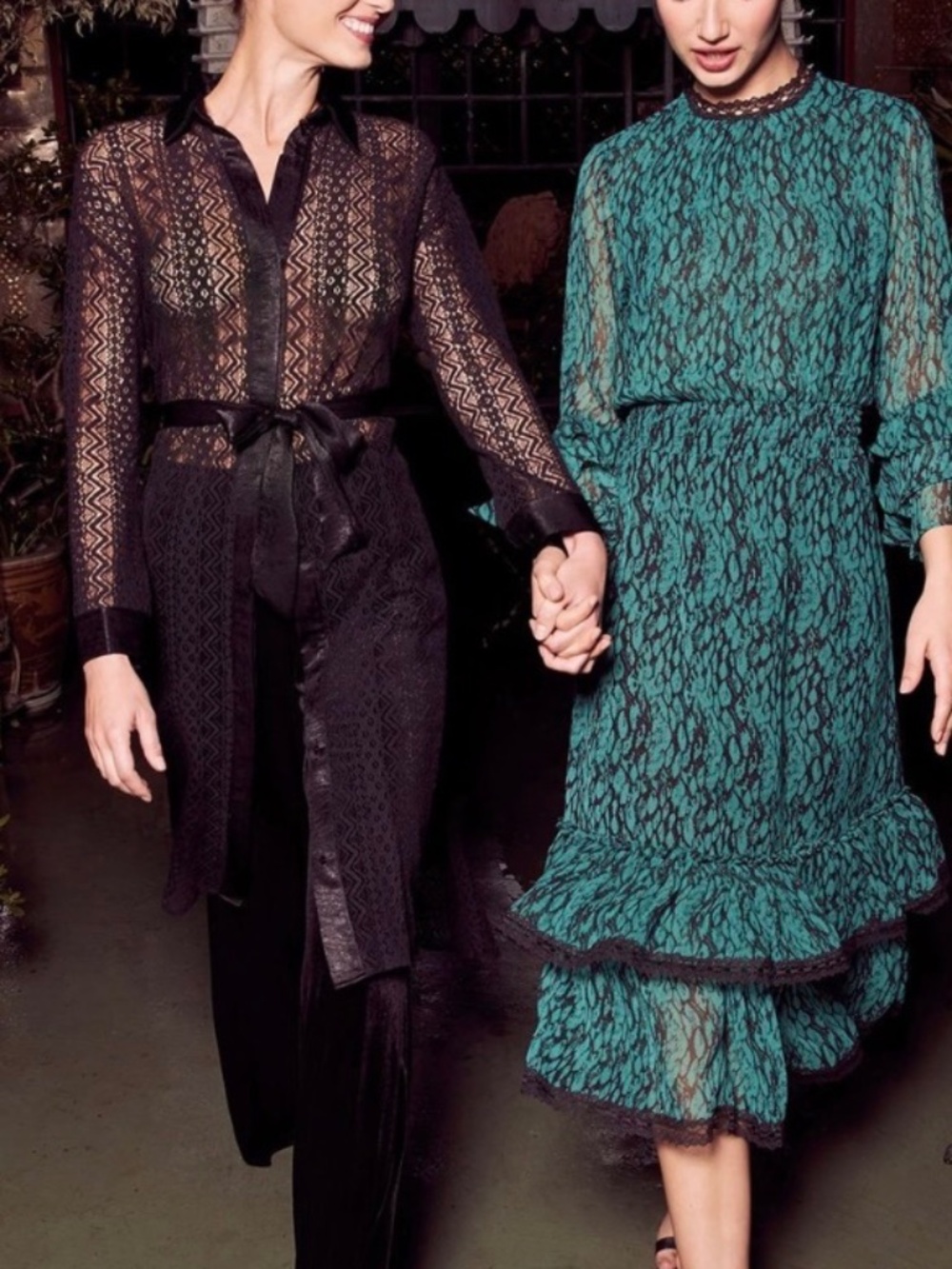 NWT MISA Los Angeles Gordana Midi Dress Emerald Snake Lace Size Small